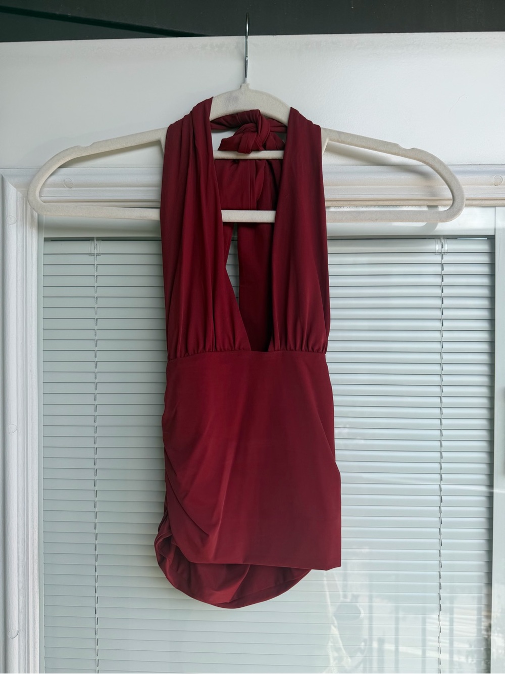 Zara Red Halter Top